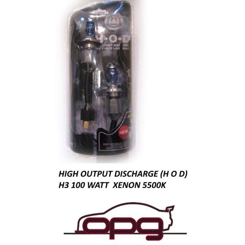 Autotecnica Xenon Hod 5500k H3 Bulbs for Commodore VT VX VY VZ Fog 100w