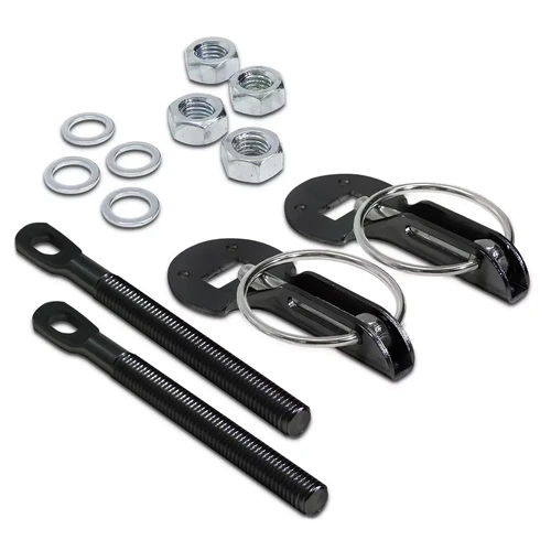 Genuine SAAS HPK1003 - Vehicle / Car Bonnet Hood Pin Catch Kit - Black