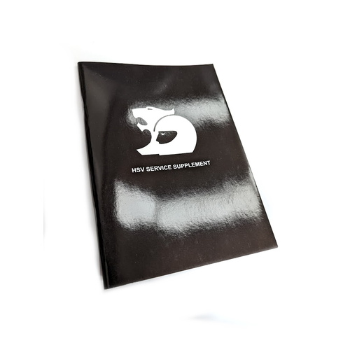 Genuine HSV Service  / Warranty Supplement Book for - GenF Gen-F VF Clubsport Maloo Senator