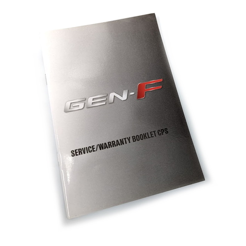 Genuine HSV Service  / Warranty Book for - GenF Gen-F VF Clubsport Maloo Senator GTS LS3 