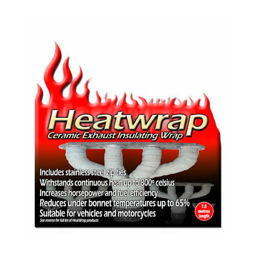 Autotecnica Exhaust Header Heat Wrap Ceramic Fibreglass 25mm X 7.5 Meter