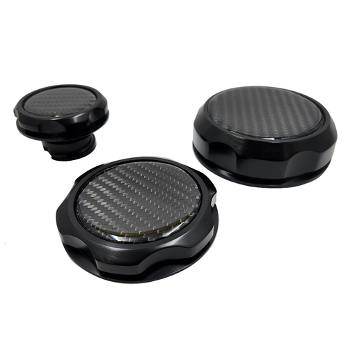 Autotecnica LS1CRBS - Shadow Series Billet Carbon With Inserts Engine Caps Set For VT VX VU VY Some VZ - LS1 / GenIII Gen3
