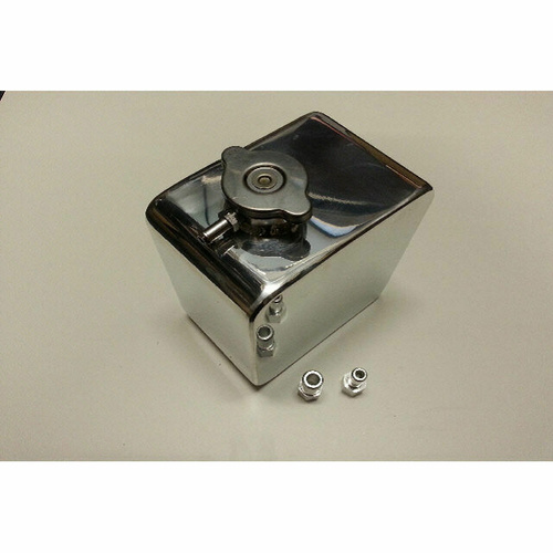 Autotecnica Polished Alloy Radiator Overflow Recovery Tank for Rotory - Mazda R100 Capella RX2 