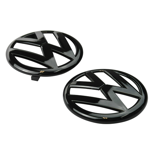Badge Combo Grille & Hatch for Polo 6R 2009-14 VW Volkswagen Gloss Black
