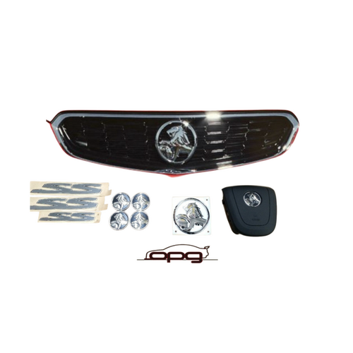 Genuine Holden Grille / Boot Badge Combo for VF VF2 SS Chevrolet to Holden Full Conversion Complete unpainted 