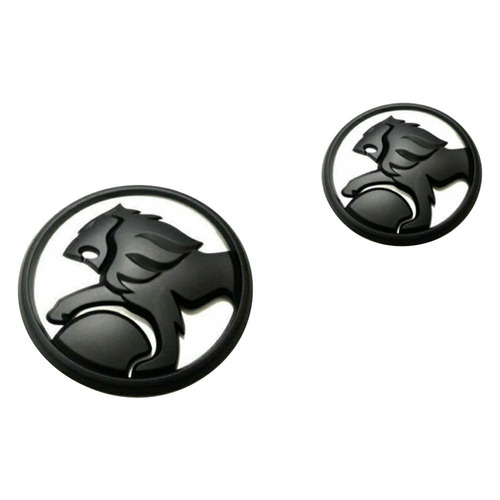 Genuine Holden Badge Combo Kit for Genuine Holden Lion Front / Rear VE VF SS SSV SV6 Omega Evoke Storm Thunder Matte Black