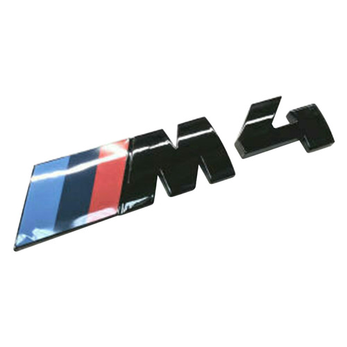 BMW Badge "M4" Decklid / Bootlid for M4 F82 F83 BMW 2014 >2018 Gloss Black
