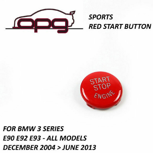 Starter Button for / Red Engine Push Start Button for - BMW M3 - 3 Series E90 E92 E93 