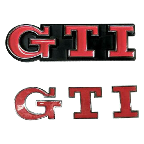 Badge Kit for "GTI" Grille & Hatch Golf MK5 MK6 MK7 GTI VW Volkswagen - Red
