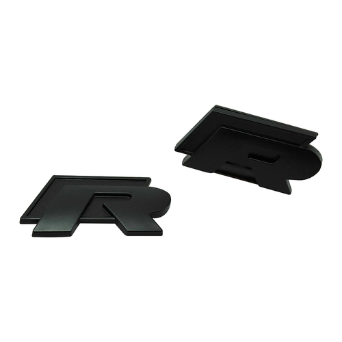 Badge Kit R for Grille & Hatch Golf R MK6 MK6 MK7 MK7.5 VW Volkswagen Matte Black
