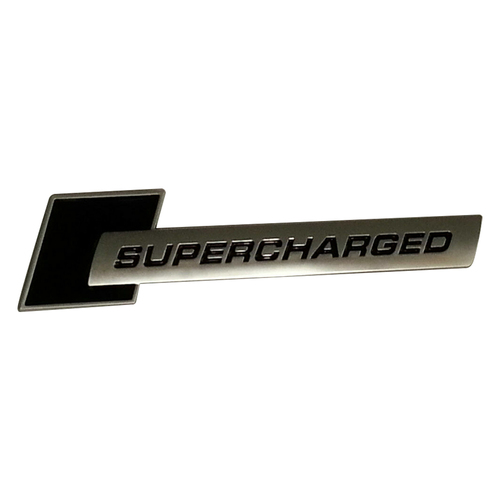 Badge "Supercharged" Black 