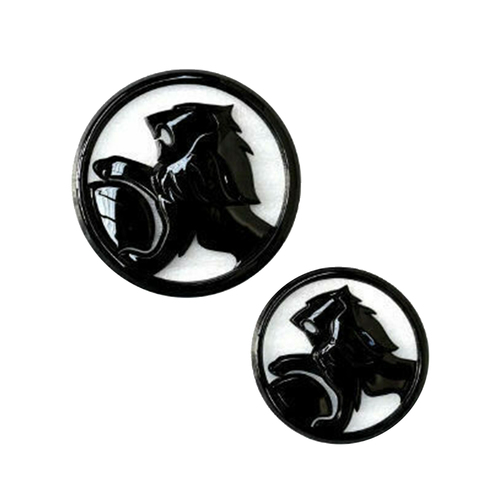 Genuine Holden Badge Combo Kit for Genuine Holden Lion Front / Rear VE VF SS SSV SV6 Omega Evoke Storm Thunder Gloss Black