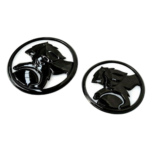 Genuine Holden Badge Combo Kit Gloss Black for Genuine Holden Grille/ Boot Tailgate VF SS SSV SV6 Redline Sed Ute Black
