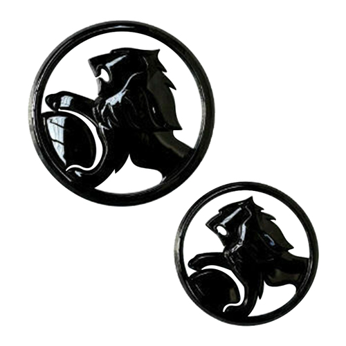 Genuine Holden Badge Combo Kit for Genuine Holden Grille and Boot / Tailgate VE SS SSV SV6 Gloss Black