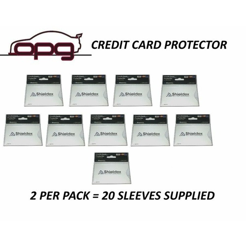 RFID Blocking Shieldex Credit Card Protector Sleeve Anti Theft Scan Safe X 20