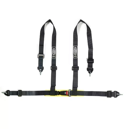 Genuine SAAS Harness 4 Point Black 2" Snap Hook Clip