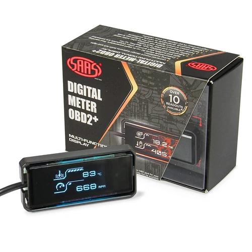 Genuine SAAS Digital Multi Function Scan Gauge OBD2 Real Time ECU Monitor