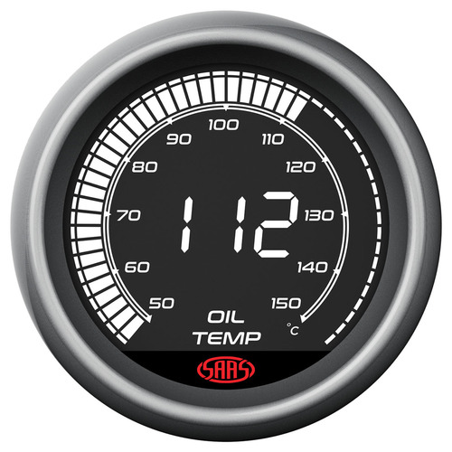 SAAS Muscle Digital Series SG41221 Engine Oil Temp Gauge 50-150 Celsius 52mm / 2"