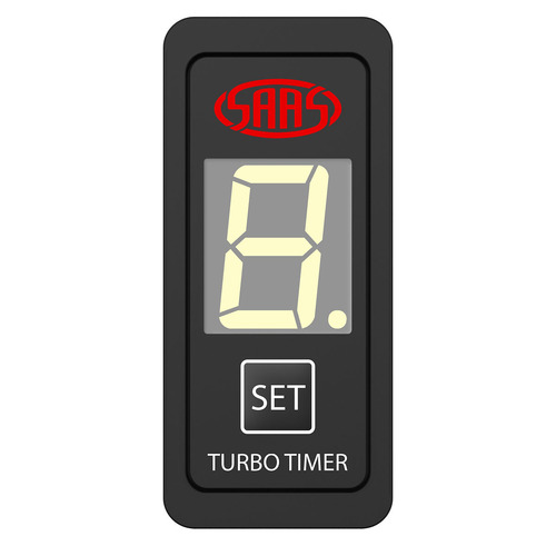 Genuine SAAS SG81802 Turbo Timer Digital Switch Gauge for Carling Hole Size 22mm X 49mm