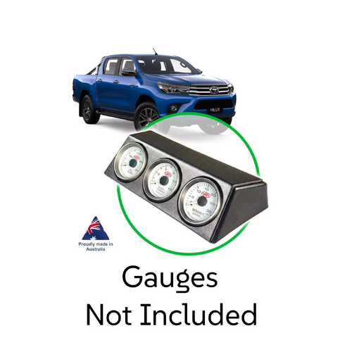 Genuine SAAS Gauge Dash Pod For Hilux 2015 - 2025 N80 Series 3 x 52mm
