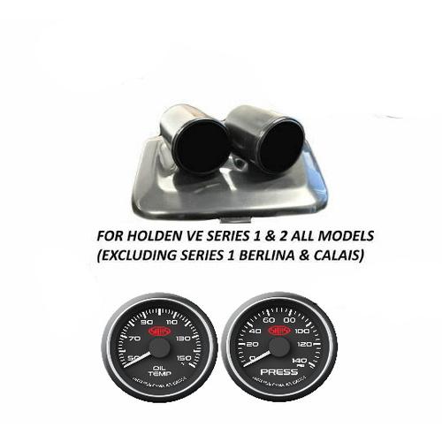 Genuine SAAS Gauge Dash Pod Gauge Package for Holden VE SS SSV SV6 Series 2 Oil Temp + Press 