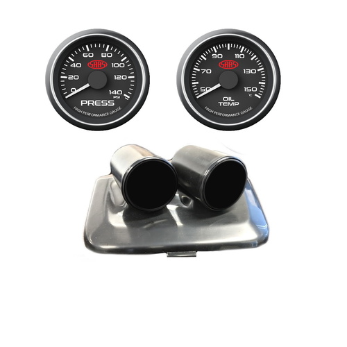 Genuine SAAS Gauge Dash Pod & Gauge Package for Holden VE Series 1/2 Oil Temp & Oil Pressure