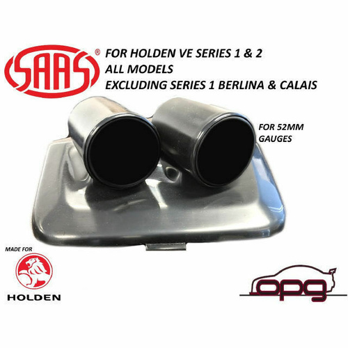 Genuine SAAS Gauge Dash Pod for Holden VE Omega SV6 Series 1 & 2 Gauge Holder for 52mm Gauges