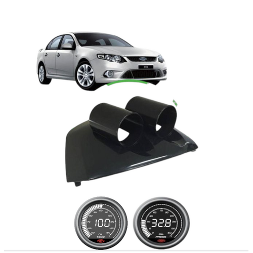 Genuine SAAS Gauge Dash Pod & Muscle Digital Series - Oil Temperature& Oil Pressure Gauges for - FG MK1 (Small Screen Models) Falcon Fairmont XR6 XR8 