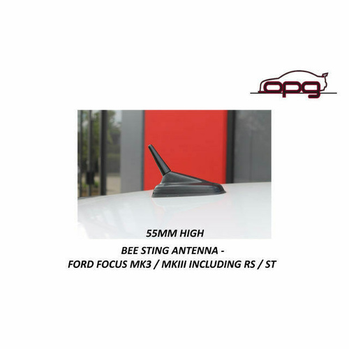 Autotecnica Antenna / Aerial Only Stubby Bee Sting for Ford RS Focus MK3 MKIII Black 55mm - Antenna Base NOT included