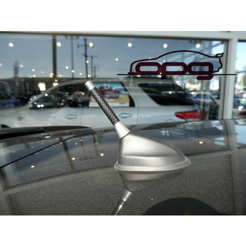 Autotecnica Antenna / Aerial Only Stubby Bee Sting for Holden Captiva - Silver Carbon - Antenna Base NOT included