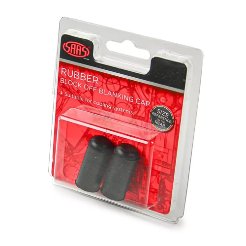 Genuine SAAS Rubber Coolant Block Off Cap 10mm (3/8") Pack of 2