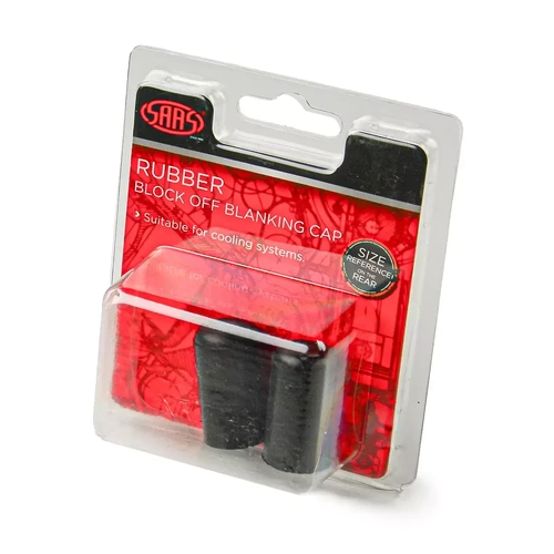 Genuine SAAS Rubber Coolant Block Off Cap 13mm (1/2") Pack of 2