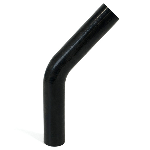 SAAS 45Deg 4 Ply Silicone Hose 38mm x 38mm Black