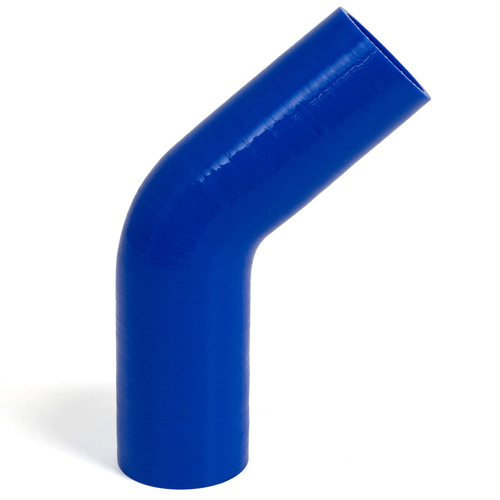 SAAS 45Deg 4 Ply Silicone Hose 45mm x 45mm Blue