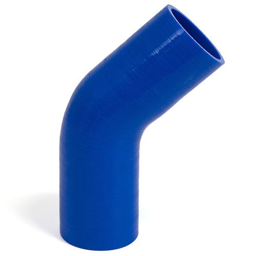 SAAS 45Deg 4 Ply Silicone Hose 63mm x 63mm Blue