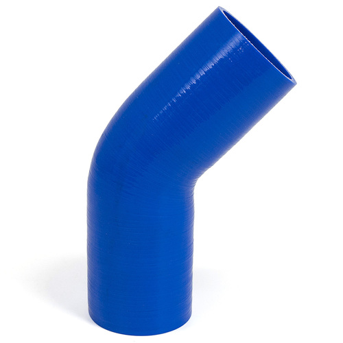 SAAS 45Deg 4 Ply Silicone Hose 82mm x 82mm Blue