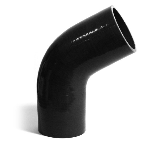 SAAS 67Deg 4 Ply Silicone Hose 76mm x 76mm Black