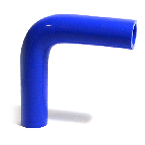 SAAS 90Deg 4 Ply Silicone Hose 25mm x 25mm Blue