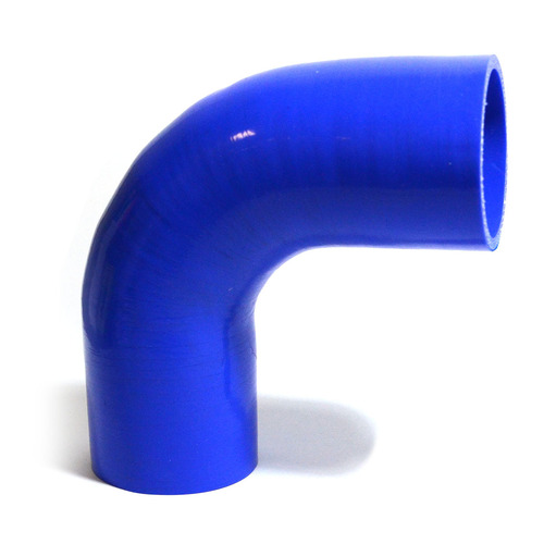 SAAS 90Deg 4 Ply Silicone Hose 63mm x 63mm Blue