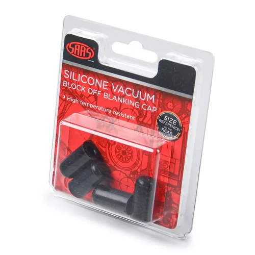 Genuine SAAS Silicone Vacuum Blanking Cap 5mm (13/64") Pack 4
