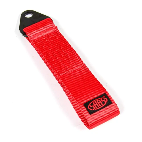 Genuine SAAS Tow Loop Strap 350mm Red 5000Kg