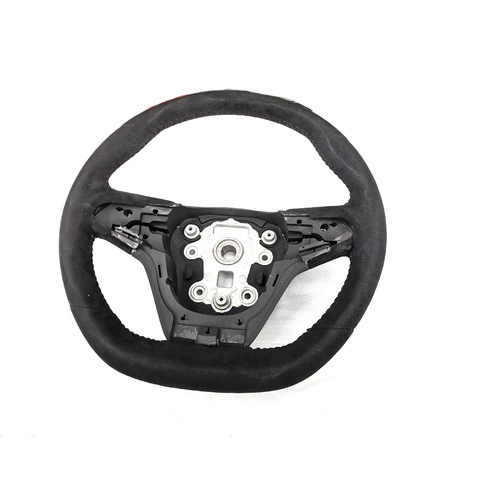Genuine HSV Sports Flat Bottom Alcantara Red Stitch Steering Wheel Chunky for VF GenF2 GTSR W1 / Holden SS SSV SV6 VF SS Chev - Automatic Paddle Shift