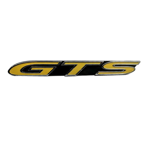 Genuine Holden HSV Badge "GTS" for VE E1 E2 E3 VF GEN-F GEN-F2 GTS Grille Badge - Yellow with Chrome Rim