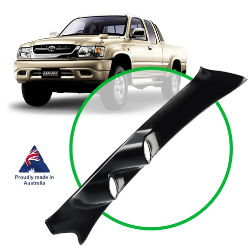 Genuine SAAS Dual Pillar Pod Gauge (Holds 52mm / 2" Gauges) Holder Black for Toyota Hilux LN 1997 > 2005 - Holds 2 Gauges